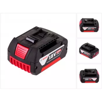 Bosch Professional 18V 5,0 Ah Li-Ionen Akku, Slide-In (Schwarz/Rot)