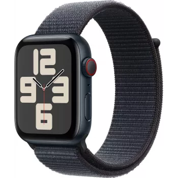 Apple Watch SE 2 GPS + Cellular 44mm, Mitternacht, Sport Loop (MRHC3ET/A)