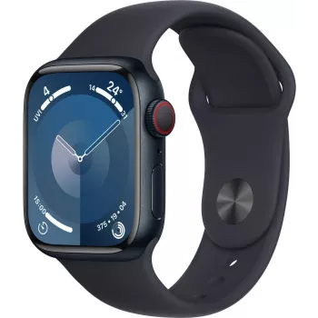 Apple Watch 9 GPS + Cellular 41mm, Mitternacht, Sport Band M/L (MRHT3ET/A)