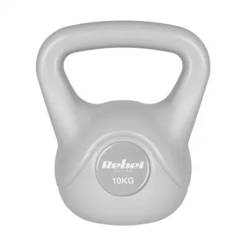 REBEL ACTIVE Kettlebell RBA-2322G-10, Bituminous Grey, 10 kg