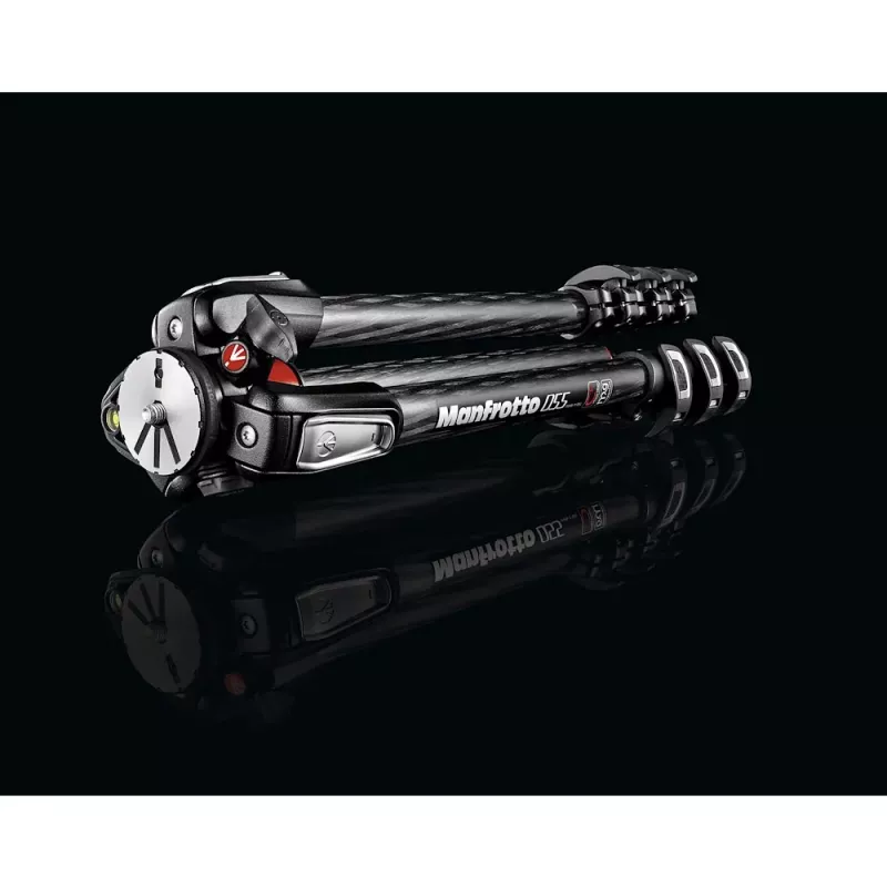 Manfrotto MT055CXPRO4 055 XPRO Carbon Stativ, Schwarz