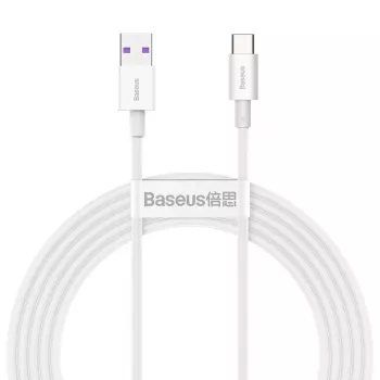 Baseus Superior Series USB-A auf USB-C Kabel, 66W Schnellladen, 2m, Weiß