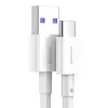 Baseus Superior Series USB-A auf USB-C Kabel, 66W Schnellladen, 2m, Weiß