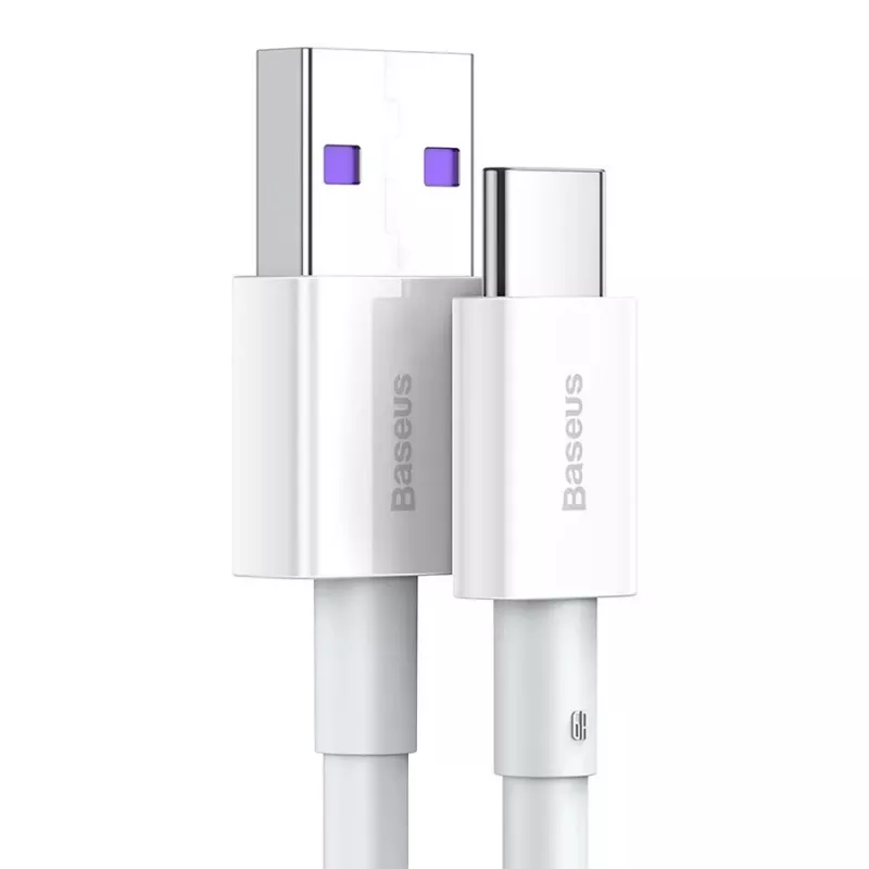Baseus Superior Series USB-A auf USB-C Kabel, 66W Schnellladen, 2m, Weiß