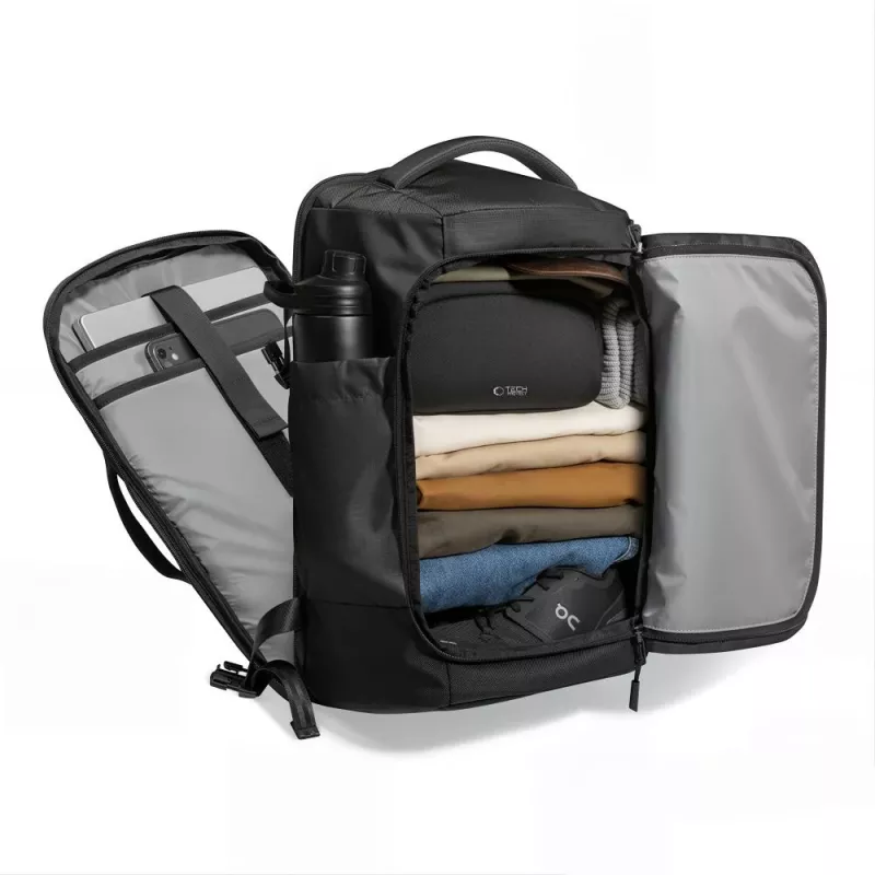 TECH-PROTECT DEFENDER S70 Ryanair & Wizzair Reise-Laptop-Cabin-Rucksack 24L 40x30x20 Schwarz