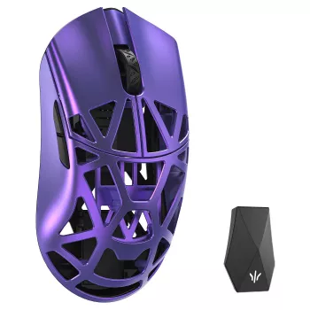 WLMOUSE Beast X Max Solid Sides Gaming-Maus, Omron-Optikschalter - Lila