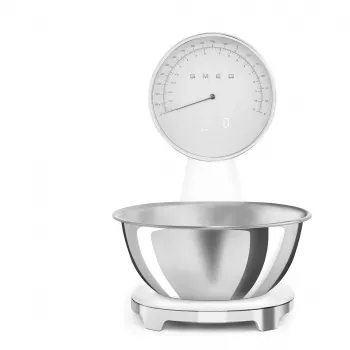 Smeg KSF01WHWW 50's Style Küchenwaage, 1,8 L, weiß