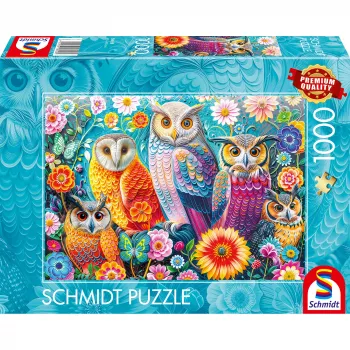 Schmidt Spiele Eulen und Blumen 1000-Teile Puzzle