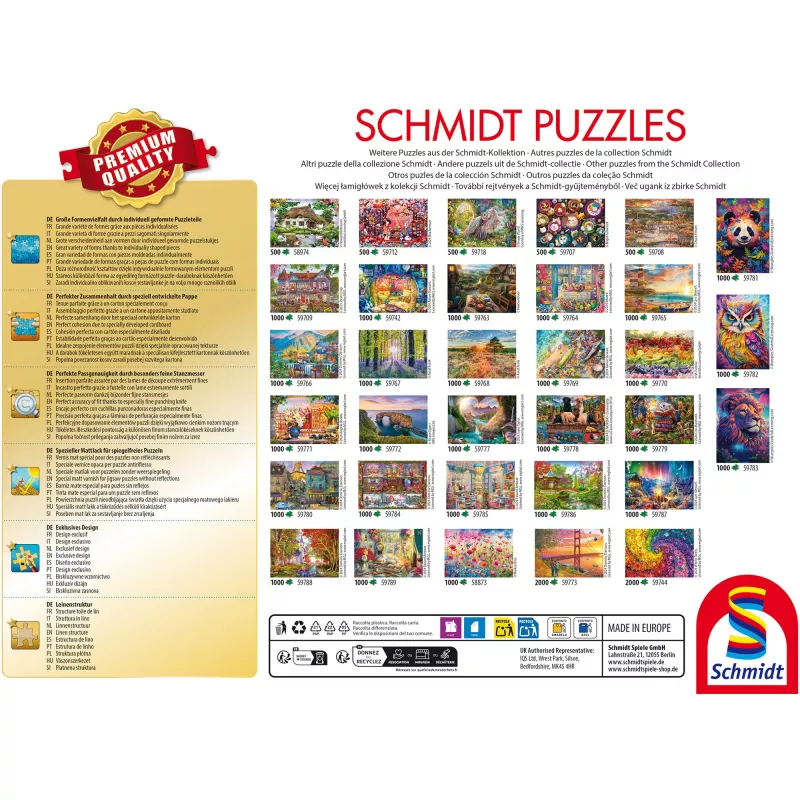 Schmidt Spiele 58061 Ein Häuschen zum Verlieben 1000-Teile Puzzle
