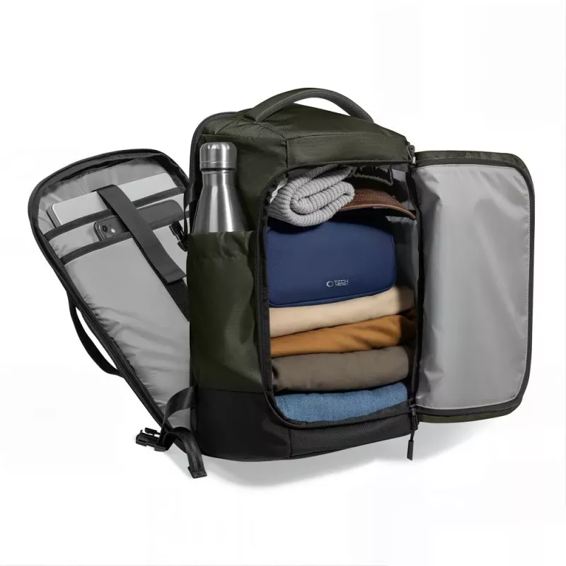 TECH-PROTECT DEFENDER S70 Ryanair & Wizz Air Reise-Laptop-Cabin-Rucksack 24L 40x30x20 Militärgrün