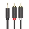 Ugreen 2x RCA auf 3,5 mm Audiokabel 1,5 m Schwarz