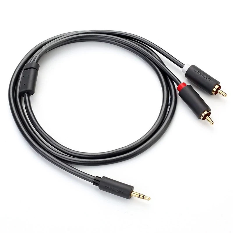 Ugreen 2x RCA auf 3,5 mm Audiokabel 1,5 m Schwarz