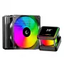 Rampage INFINITE V120 ARGB 120mm Flüssigkeits-CPU-Kühler mit Temperaturanzeige, Schwarz