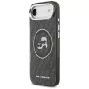 KARL LAGERFELD IML Glitter Karl & Choupette Heads Logo MagSafe-Hülle für iPhone Air, Schwarz