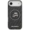 KARL LAGERFELD IML Glitter Karl & Choupette Heads Logo MagSafe-Hülle für iPhone Air, Schwarz