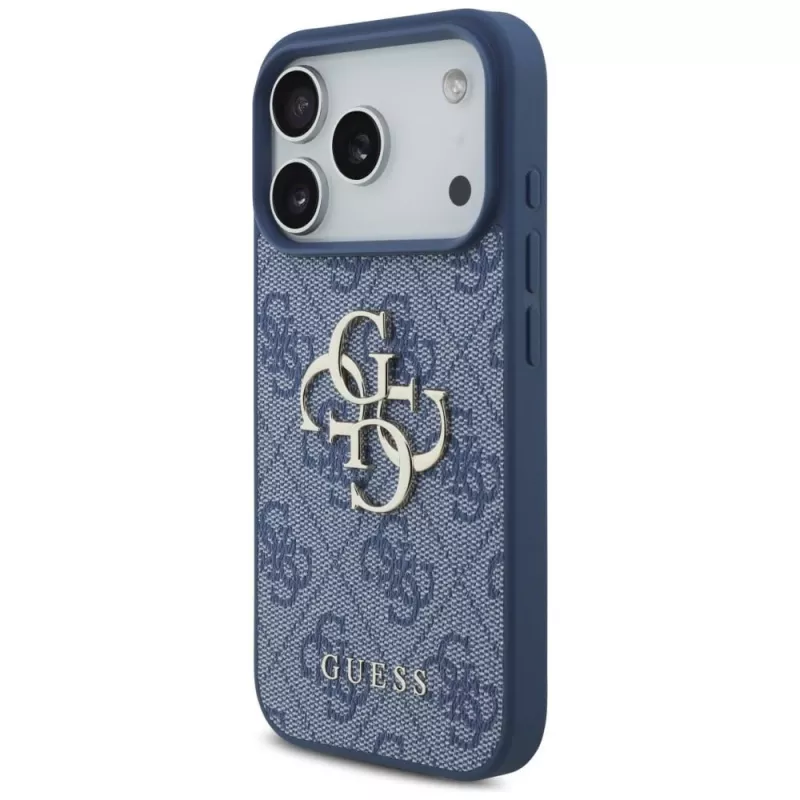GUESS 4G Big Logo Hard Case für Apple iPhone 17 Pro / 18 Pro - Blau