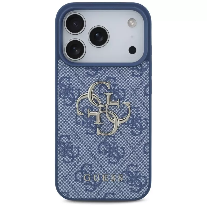 GUESS 4G Big Logo Hard Case für Apple iPhone 17 Pro / 18 Pro - Blau