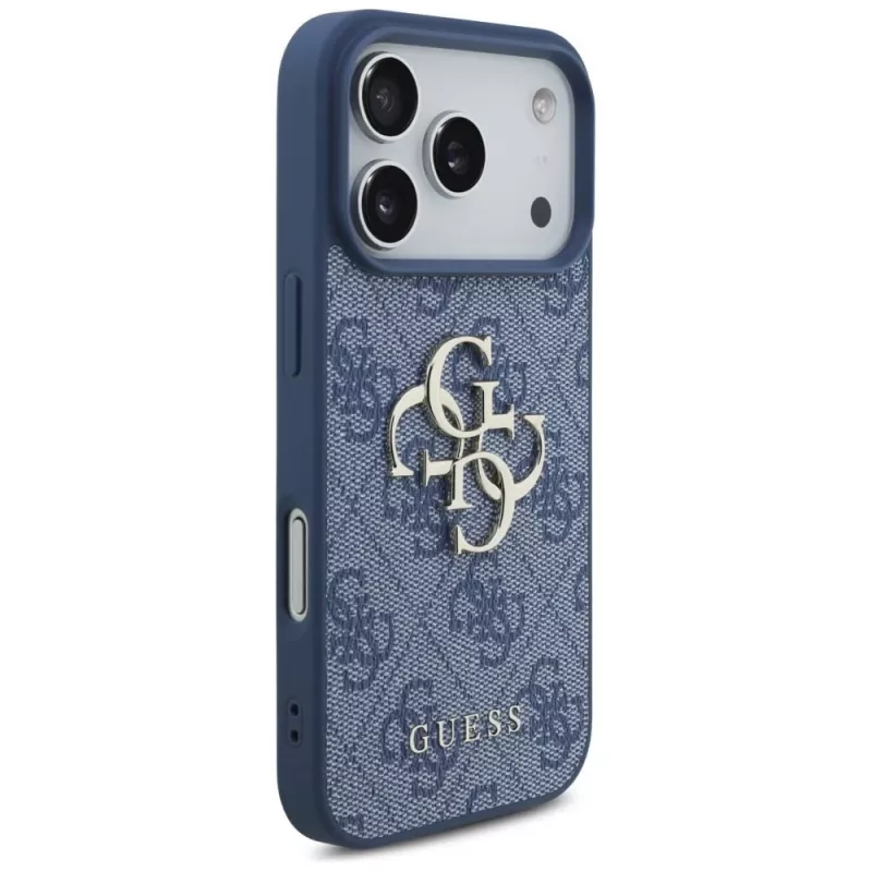 GUESS 4G Big Logo Hard Case für Apple iPhone 17 Pro / 18 Pro - Blau