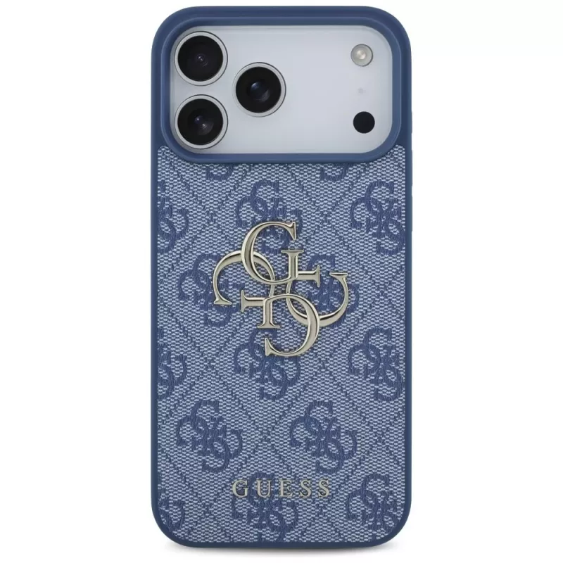 Guess 4G Big Logo Schutzhülle für iPhone 17 Pro Max / 18 Pro Max - Blau