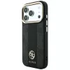 Guess 4G Stripe Round and Classic Logos MagSafe-Hülle für iPhone 18 Pro Max / 17 Pro Max - Schwarz