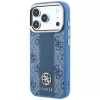 Guess 4G Stripe Round Classic Logos MagSafe-Hülle für iPhone 18 Pro Max / 17 Pro Max - Blau