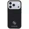 Guess Saffiano Small 4G & Classic Logo MagSafe Hülle für Apple iPhone 17 Pro Max / 18 Pro Max - Schwarz