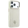Guess Stripe Peony 4G Logo MagSafe Hülle für Apple iPhone 18 Pro / 17 Pro – Beige