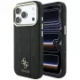 Guess Stripe Peony 4G Logo MagSafe Hülle für Apple iPhone 18 Pro / 17 Pro - Schwarz