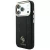 Guess Stripe Peony 4G Logo MagSafe Hülle für iPhone 18 Pro Max / 17 Pro Max - Schwarz