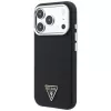 Guess Kevlar Triangle Logo MagSafe Hülle für iPhone 17 Pro / 18 Pro - Schwarz