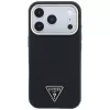 Guess Kevlar Triangle Logo MagSafe Hülle für iPhone 17 Pro / 18 Pro - Schwarz