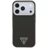 GUESS Kevlar Triangle Logo MagSafe Hülle für iPhone 17 Pro / 18 Pro – Braun