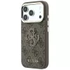 Guess 4G & Big Resin Logo Hülle für iPhone 17 Pro Max / 18 Pro Max - Braun