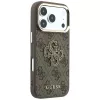 Guess 4G & Big Resin Logo Hülle für iPhone 17 Pro Max / 18 Pro Max - Braun