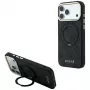 Guess Ring Stand 360 4G Classic Logo MagSafe Hülle für iPhone 18 Pro / 17 Pro, Schwarz