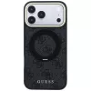 Guess Ring Stand 360 4G Classic Logo MagSafe Hülle für iPhone 18 Pro / 17 Pro, Schwarz