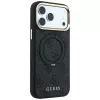 Guess Ring Stand 360 4G Classic Logo MagSafe Hülle für iPhone 18 Pro / 17 Pro, Schwarz