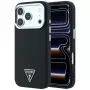 Guess Grained Triangle Logo MagSafe-Hülle für iPhone 17 Pro Max / 18 Pro Max - Schwarz