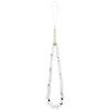 GUESS IML Flowers Allover Electroplated MagSafe-Hülle mit Perlenband für iPhone 18 Pro / 17 Pro - Weiß
