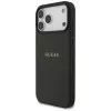 Guess Grained Gold Ring MagSafe Hülle für Apple iPhone 18 Pro Max / 17 Pro Max, Schwarz