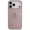 GUESS Fixed Glitter Big 4G Hülle für iPhone 18 Pro Max / 17 Pro Max - Pink