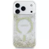 Guess Resin Bottom Glitter MagSafe Hülle für iPhone 18 Pro / 17 Pro, Gold