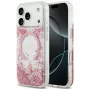 Guess Resin Bottom Glitter MagSafe Hülle für Apple iPhone 18 Pro / 17 Pro, Pink
