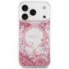 Guess Resin Bottom Glitter MagSafe Hülle für Apple iPhone 18 Pro / 17 Pro, Pink