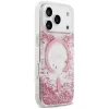 Guess Resin Bottom Glitter MagSafe Hülle für Apple iPhone 18 Pro / 17 Pro, Pink