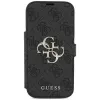 Guess Book 4G Metal Logo Hülle für iPhone 18 Pro / 17 Pro - Schwarz