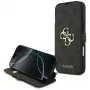 Guess Book 4G Metal Logo Hülle für iPhone 18 Pro Max / 17 Pro Max, Schwarz