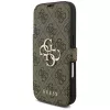 Guess Book 4G Metal Logo Hülle für Apple iPhone 18 Pro / 17 Pro – Braun