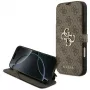 Guess Book 4G Metal Logo Folio-Hülle für iPhone 18 Pro Max / 17 Pro Max - Braun