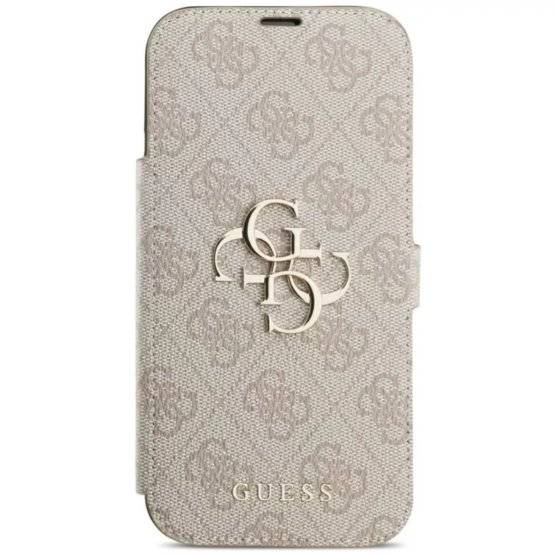 GUESS Book 4G Metal Logo Folio-Hülle für iPhone 18 Pro Max / 17 Pro Max - Pink